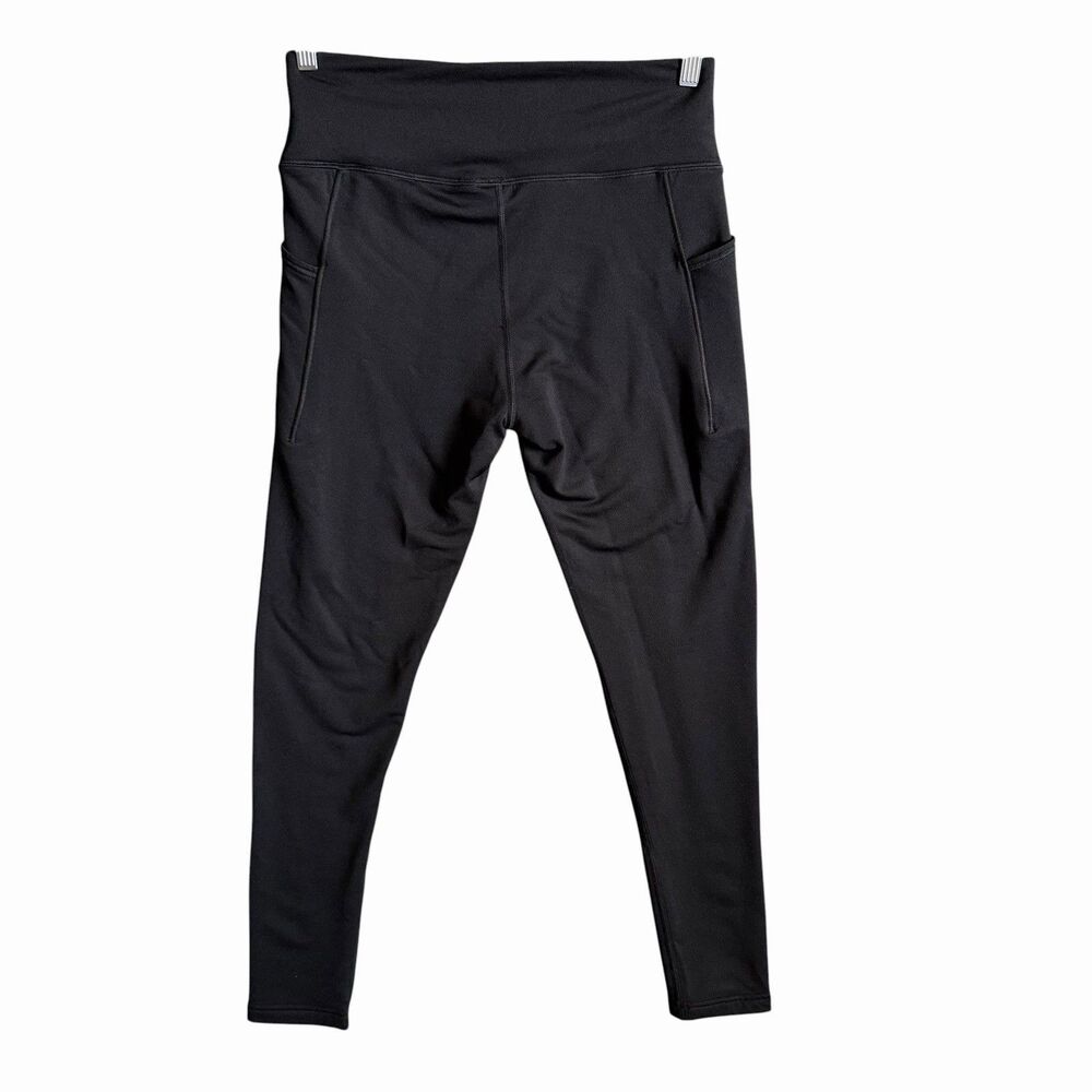 Woolx McKenna Merino Wool Leggings Womens Medium Black Pockets Activewear - Picture 5 of 6